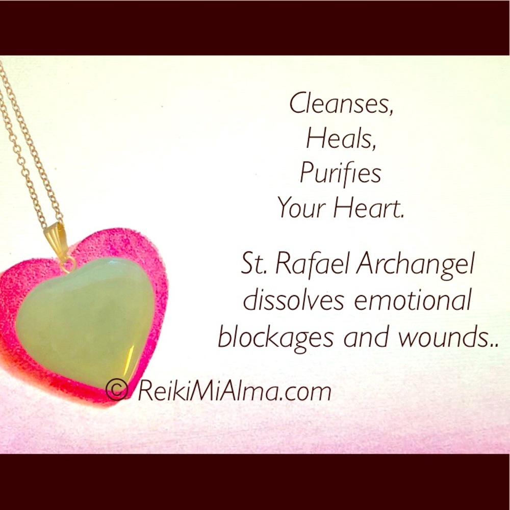 Heart  Green Aventurin ReikiMiAlma Silver Necklace